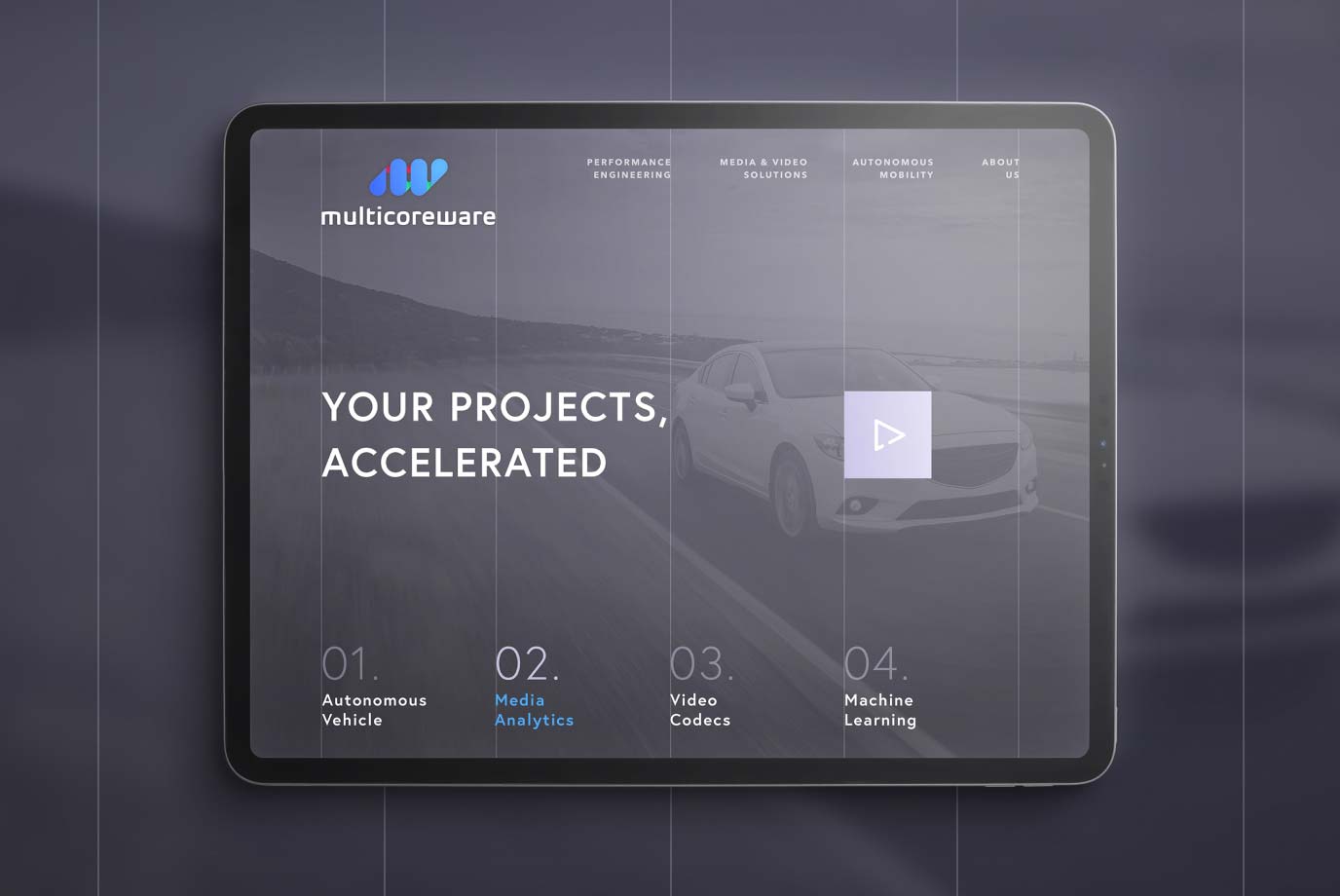 A full company rebrand, website and marketing assets for MulticoreWare.