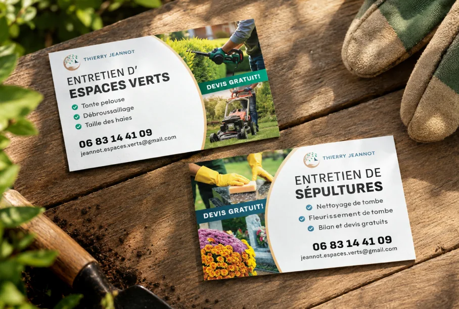 Cartes de visite pour Thierry