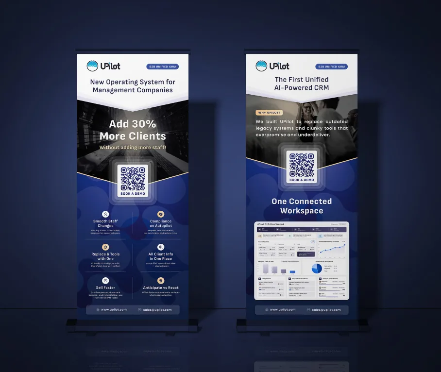 Roll-ups de salon pour UPilot