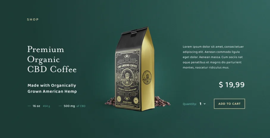 Site internet d’un torréfacteur de café